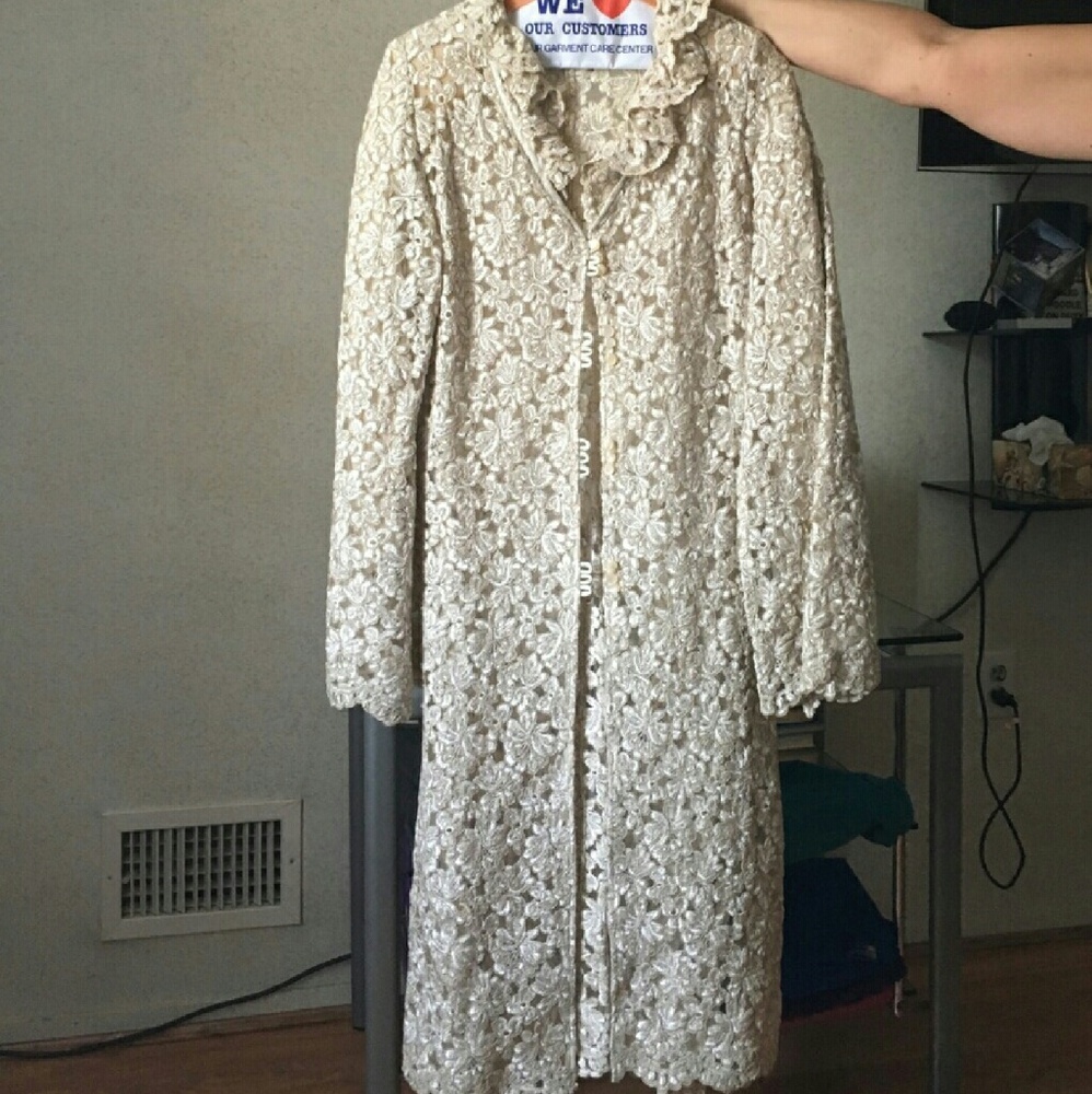 Beautiful Lace Long Cardigan Duster.